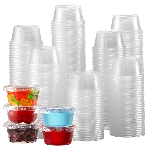 Jello Shot Cups, Small Plastic Containers