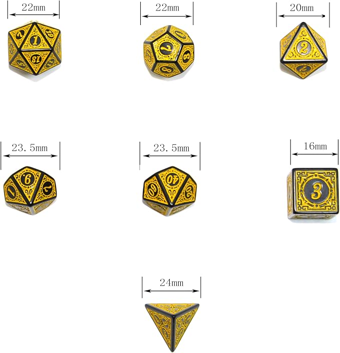 SmartDealsPro Double-Colors Polyhedral Dice Sets