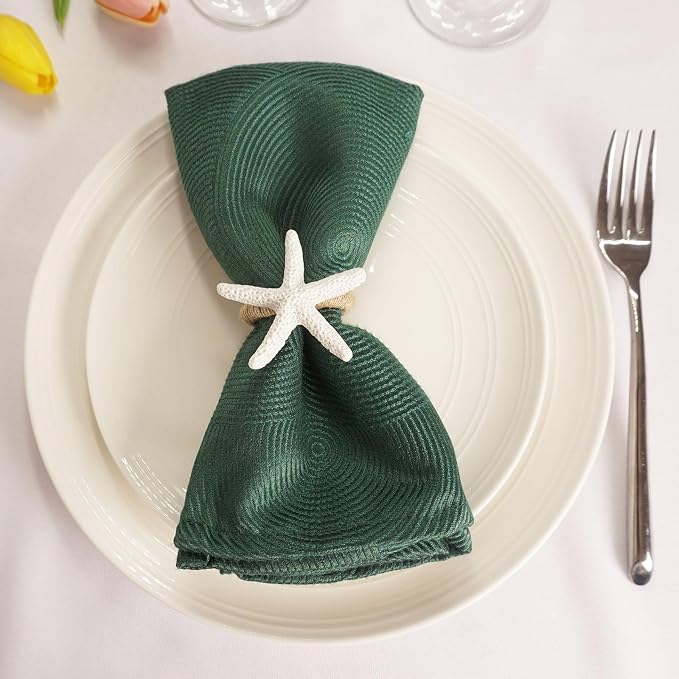 Starfish Napkin Rings Set of 12, Dinner Party, Theme Party, Coastal Table Decor