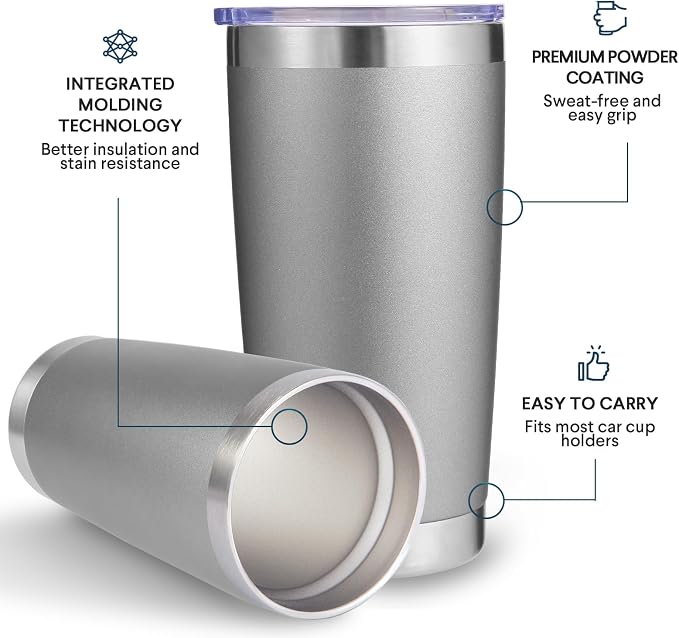 Volhoply 20oz Stainless Steel Tumbler