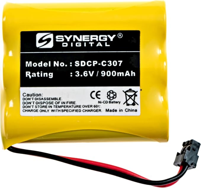 Synergy Digital Cordless Phone Battery, Compatible