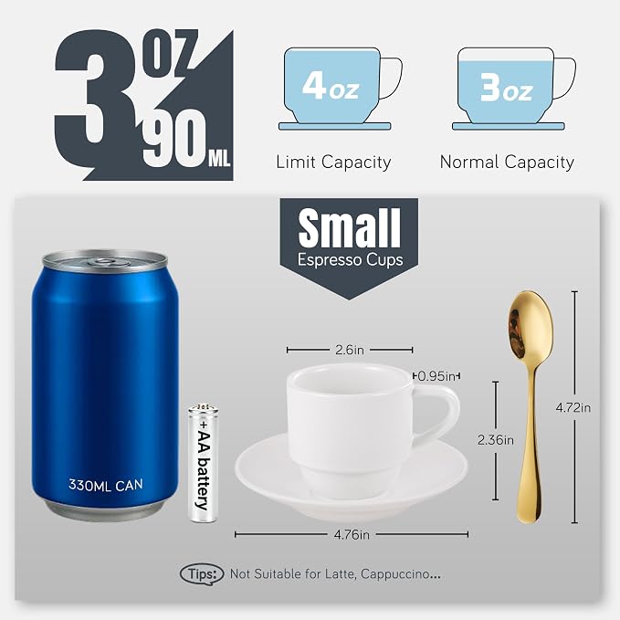 Lareina 3-Ounce Espresso Cups