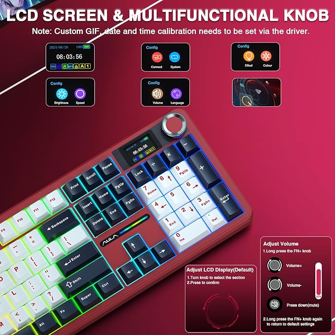 AULA F108 PRO - Wireless Mechanical Keyboard