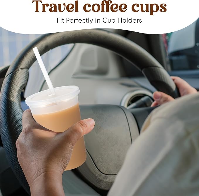 Lounsweer 30 Pcs Clear Reusable Cups
