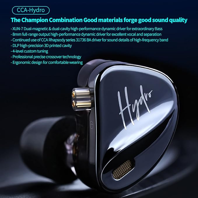 CCA Hydro in Ear Monitor Headphones