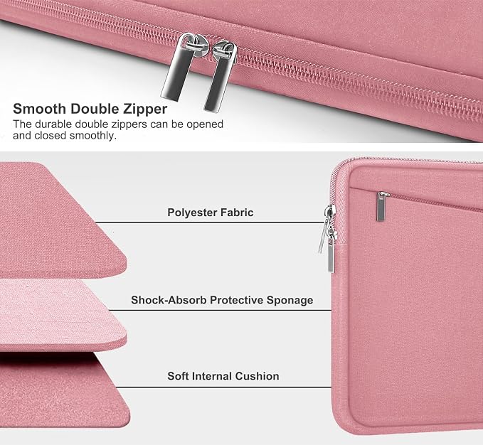 15.6 inch Laptop Case, Slim Computer Carrying Bag Protective Cover Briefcase