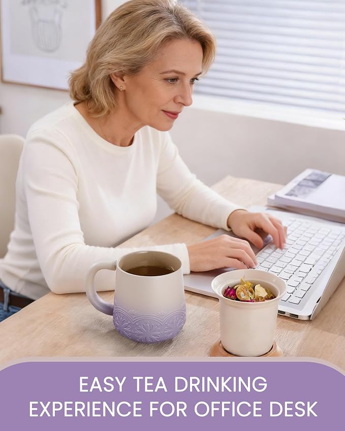 ZENS Tea Mug with Infuser and Lid