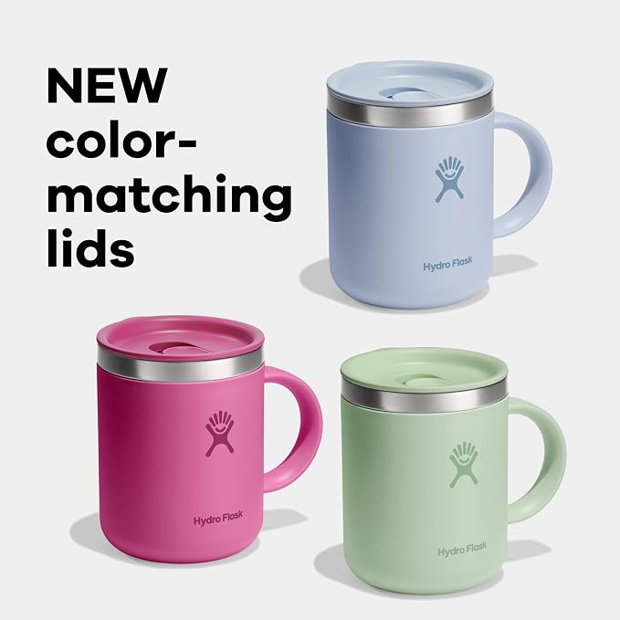 Hydro Flask Coffee Mug – Insulated Stainless Steel, Non Spill, Leak Resistant