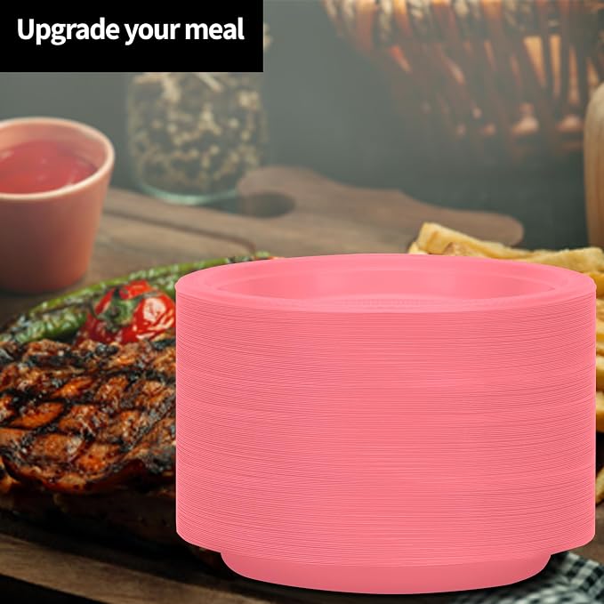 Hanna K. Signature Pink Plastic Plates