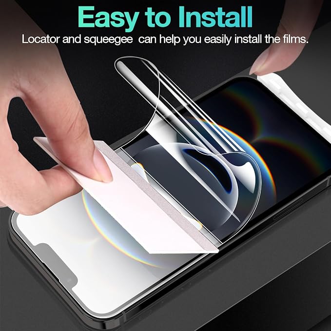3 Pack Flexible Film for iPhone 16e Screen Protector, Invisible Thin, Never
