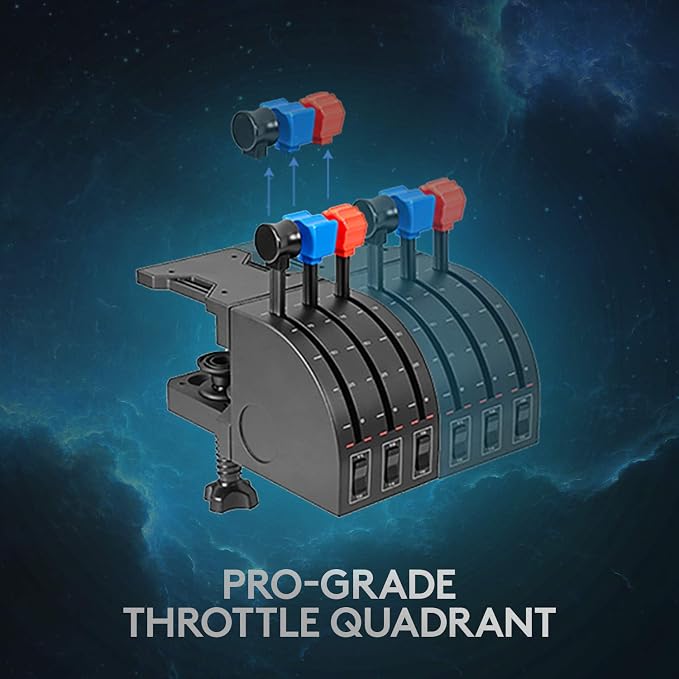 Logitech G PRO Flight Yoke System, Professional Simulation Yoke and Throttle