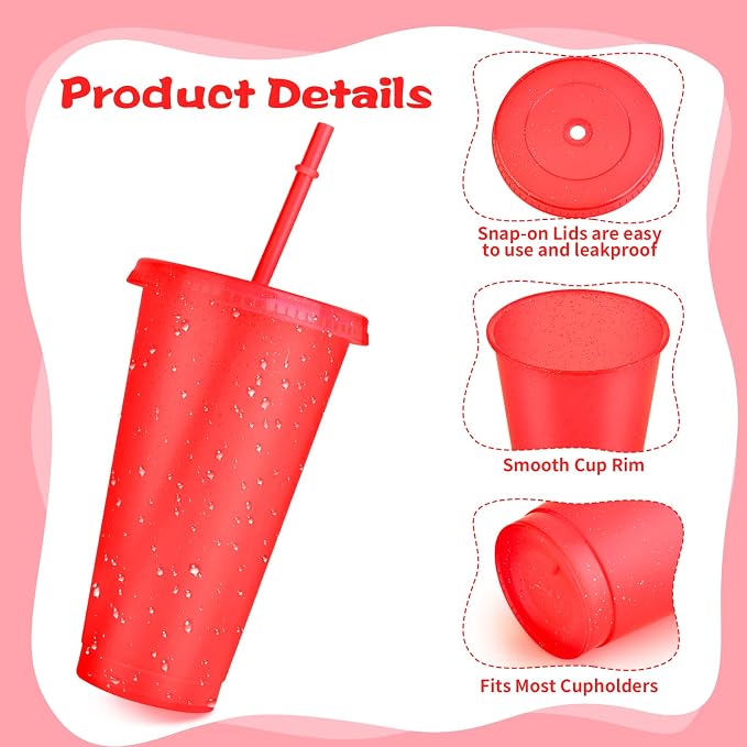 Hxezoc 16 Pieces Reusable Cups