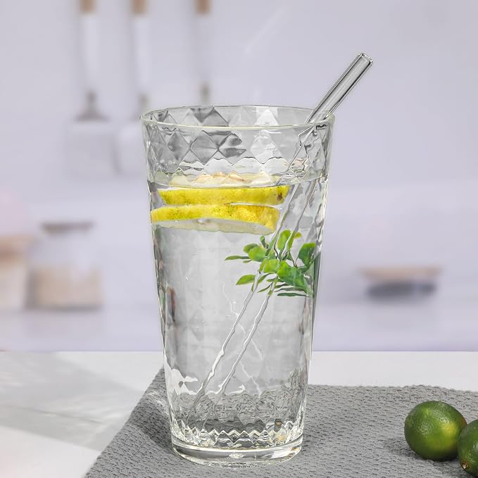 BPA-Free Plastic Tumblers 8 Pack | Reusable Dishwasher Safe | Stackable