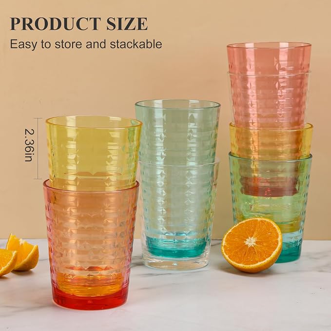 Acrylic Clear Highball Plastic Cups | Plastic Reusable Tumblers 16oz & 22oz |