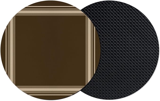 Dark Brown Coasters Set of 2 Absorbent Coasters