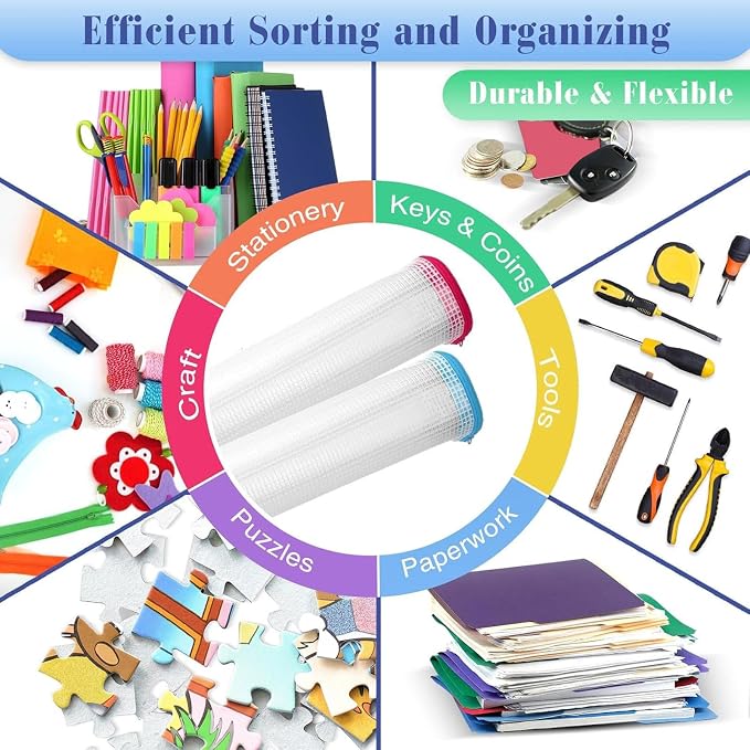 Jetec 32 Pcs Mesh Zipper Bags Toy Storage Bikini Organizer Bag Bolsas Para