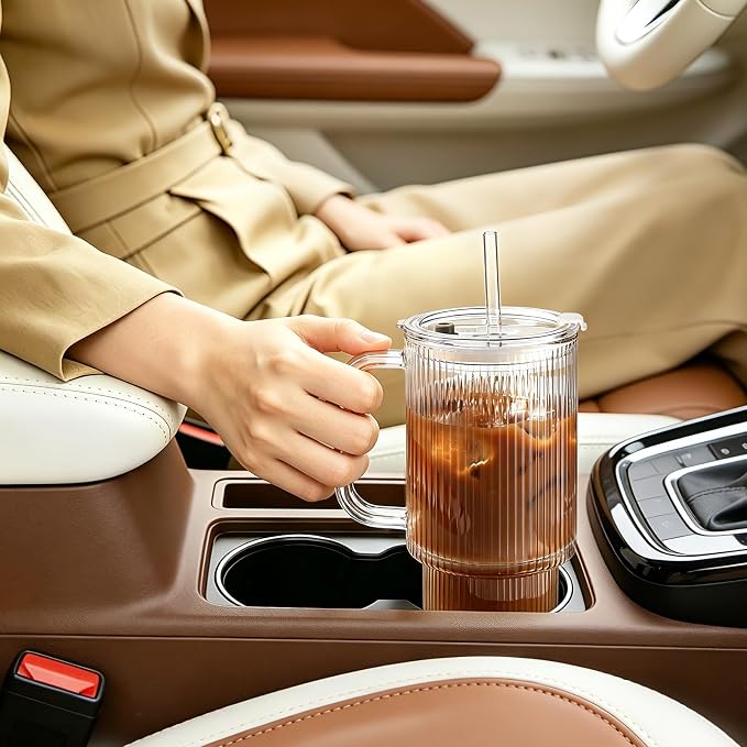 Iced Coffee Cups with Lids: Coffee Bar Accessories