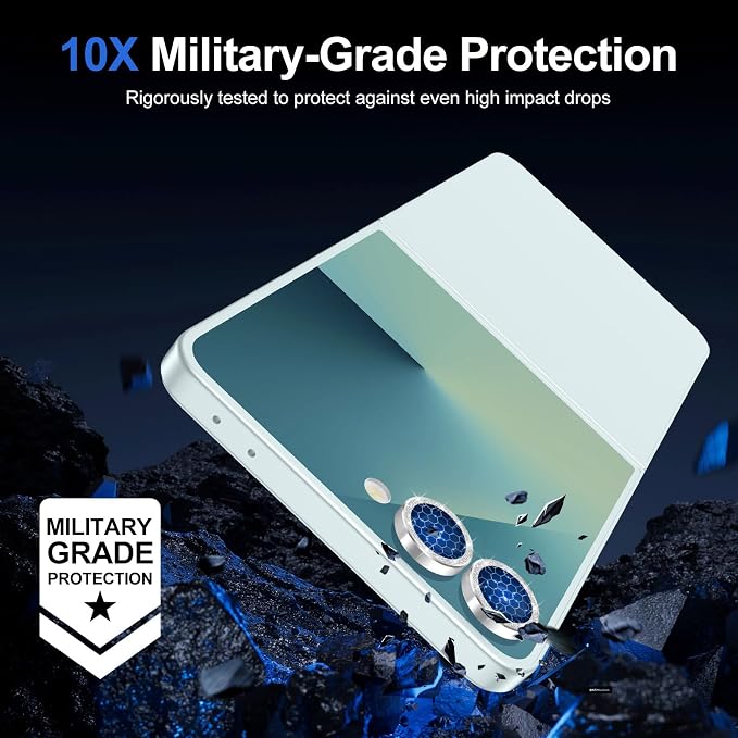 for Samsung Galaxy Z Flip 7 Camera Lens Protector, Individual Metal Ring