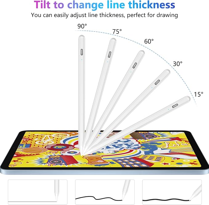 COO Stylus Pen for iPad, Button Fast Charging Pencil