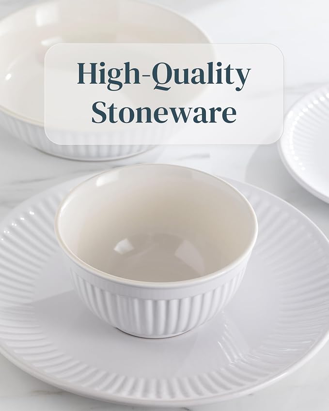 12 Piece Stoneware Dinnerware Set