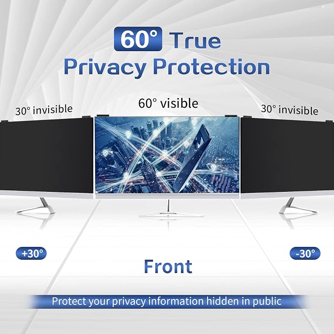 Computer Privacy Screen Filter 27 Inch, 9H Hardness Hanging Computer Screen