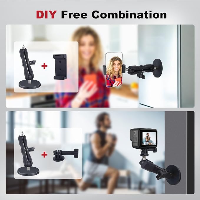 Magnetic Camera Mount for Action Camera, 12 Strong Magnet Base