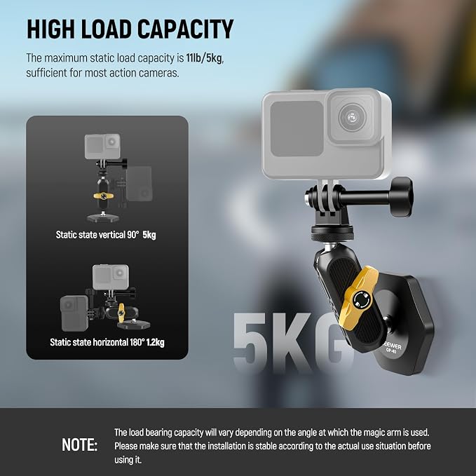 Neewer Magnetic Action Camera Car Mount Kit