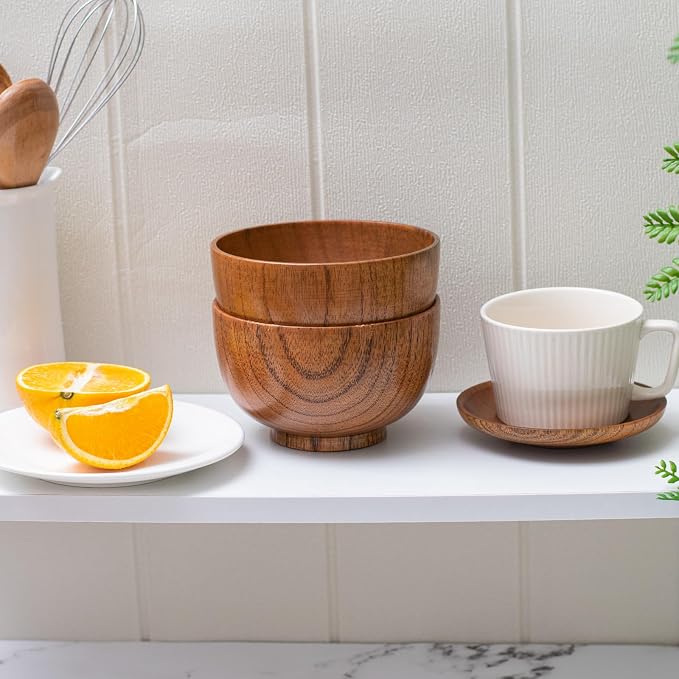 Handmade Wood Bowl, for Rice, Decoration
