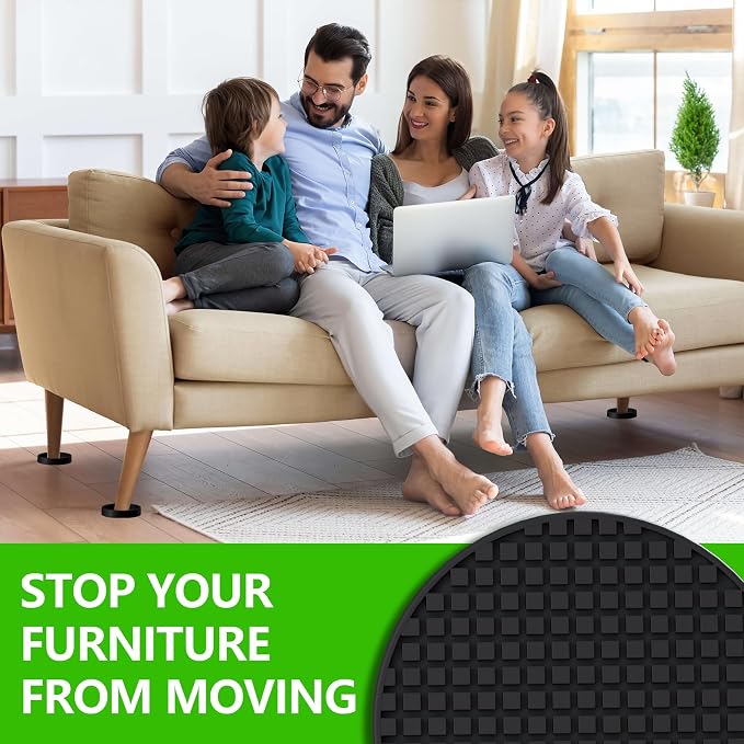 Furniture Coasters, Bed Couch Stoppers to Prevent Sliding, Protect All Types of