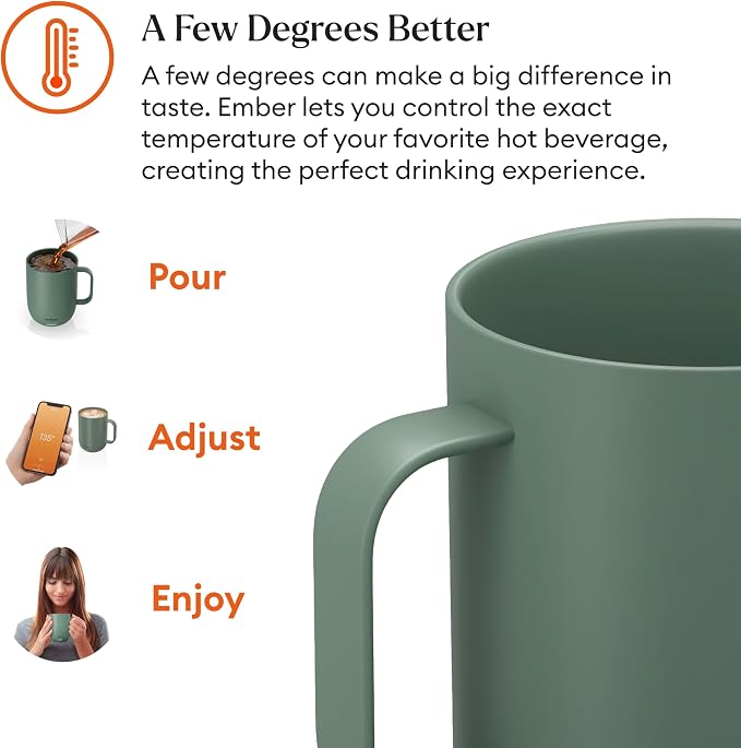 Ember Temperature Control 14oz Smart Mug 2, App-Controlled and Rechargeable