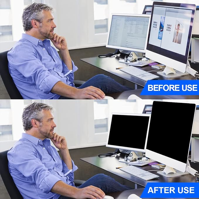 Computer Privacy Screen Filter 27" Hanging Privacy Screen Protector Compatible