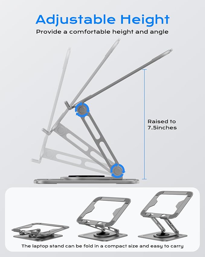 Adjustable Laptop Stand for Desk