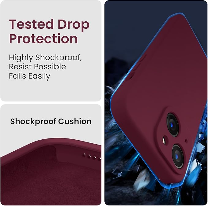 FireNova Designed for iPhone 15 Case, Silicone Upgraded Phone Case with