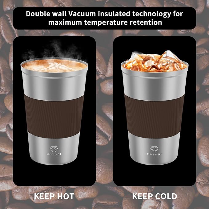 CS COSDDI 12 oz Stainless Steel Vacuum Insulated Tumbler