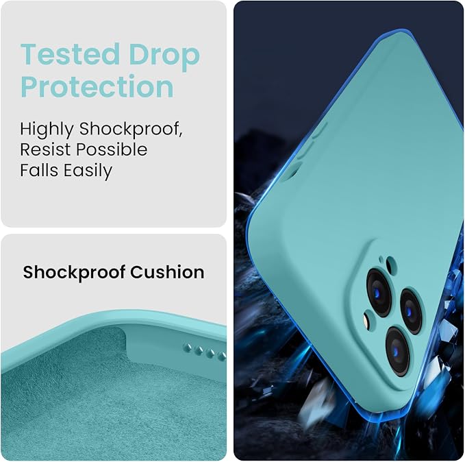 FireNova for iPhone 14 Pro Case, Silicone Upgraded Phone Case with, Soft