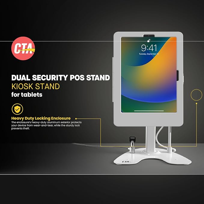 Dual Kiosk Stand – CTA Dual Security Kiosk Stand
