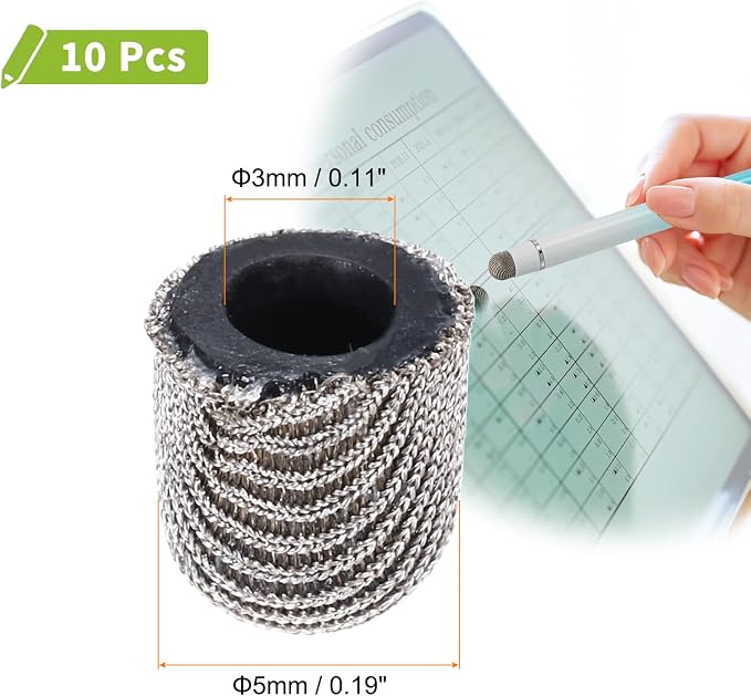MECCANIXITY 10pcs Replacement Fiber Mesh Tips