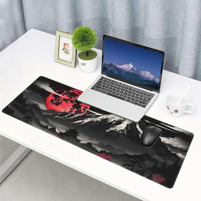 Extended Gaming Mouse Pad, Large Desk Mat XL Anime Mouse Pad Waterproof