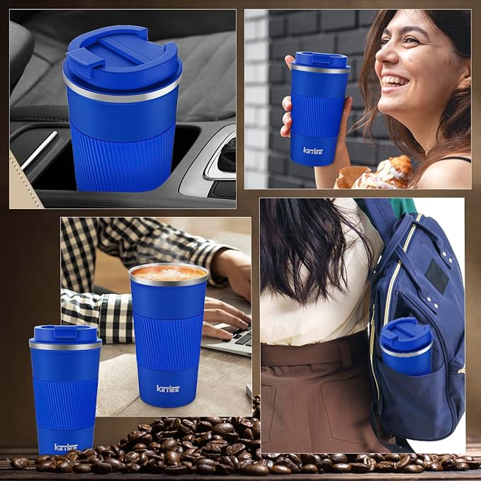 KETIEE Travel Coffee Mug 12oz: Insulated Travel Mug