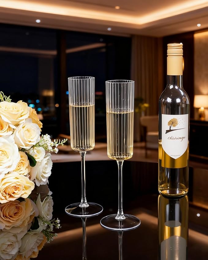Ciaell 24 Pack Plastic Champagne Flutes
