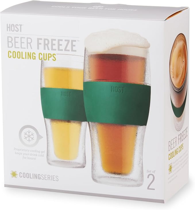 Host Freeze, Frozen Mugs, Freezable Pint Set, Beer Keep Your Drinks Cold
