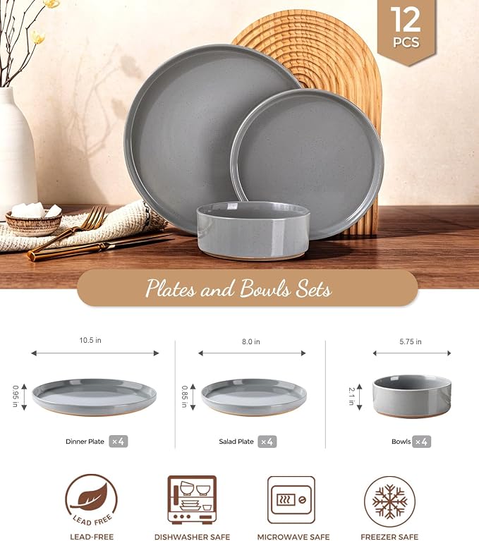 AmorArc Stoneware Dinnerware Sets