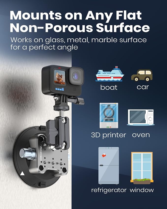 4.5" Suction Cup Camera Mount Universal Car Mount