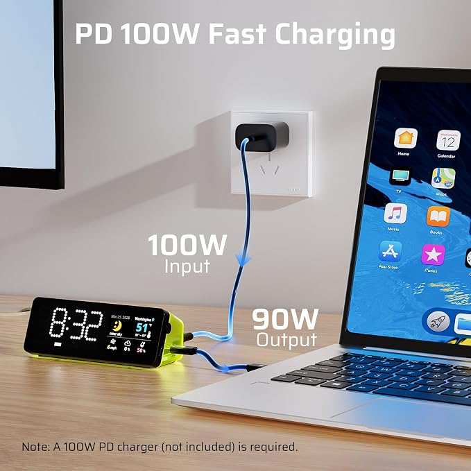 LTC Laptop Docking Station, 7-in-1 USB C Hub