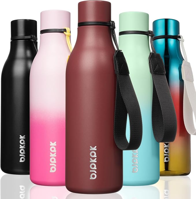 BJPKPK 18oz Insulated Water Bottle, Stainless Steel Bottle