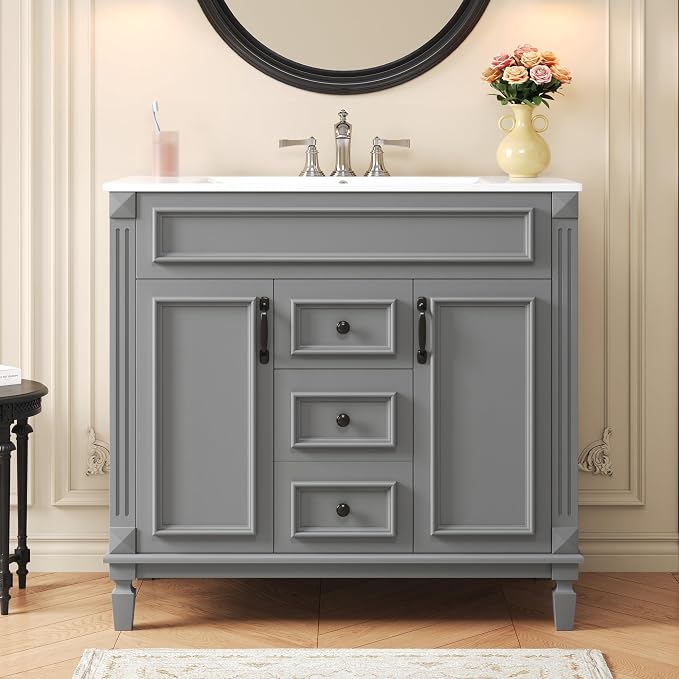36” Bathroom Vanity with Sink