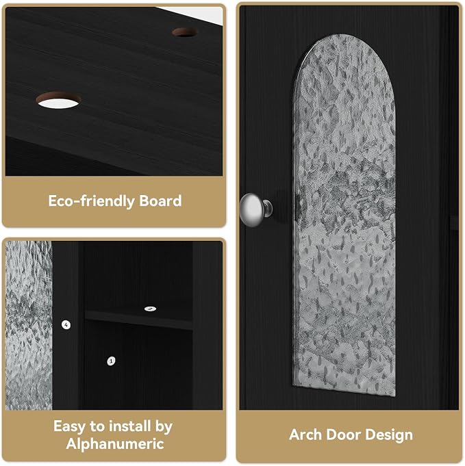 30-Inch Black Bathroom Vanity