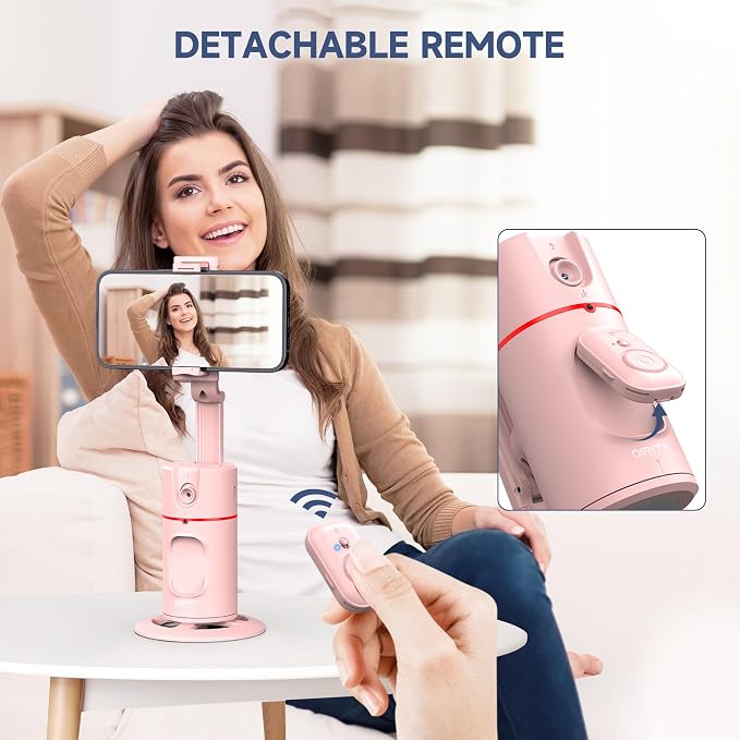 Auto Face Tracking Phone Holder, Gesture Control & Remote, Face Tracking Tripod