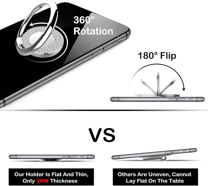 Cell Phone Ring Holder Stand, Cell Phone Grip Holder, Adhesive Phone Grip