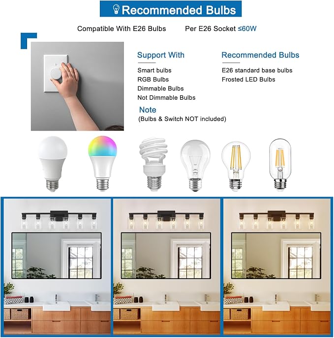 Black Bathroom Light Fixtures